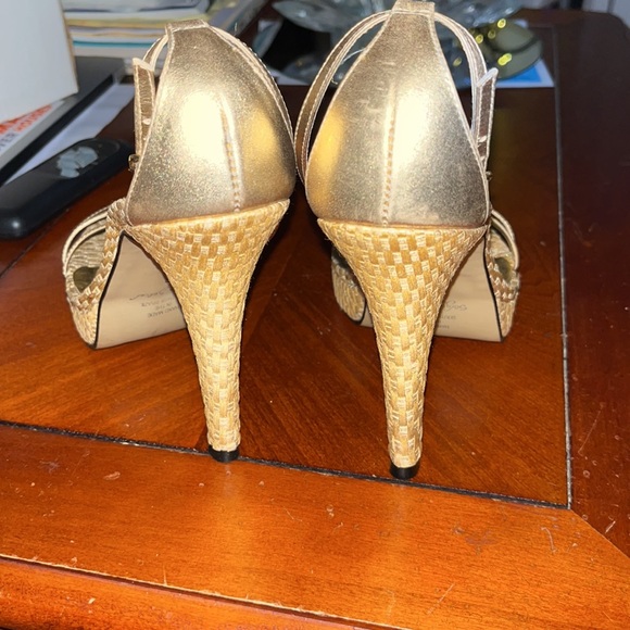 Boston Proper Shoes Euc Boston Proper Metallic Stiletto Sandals